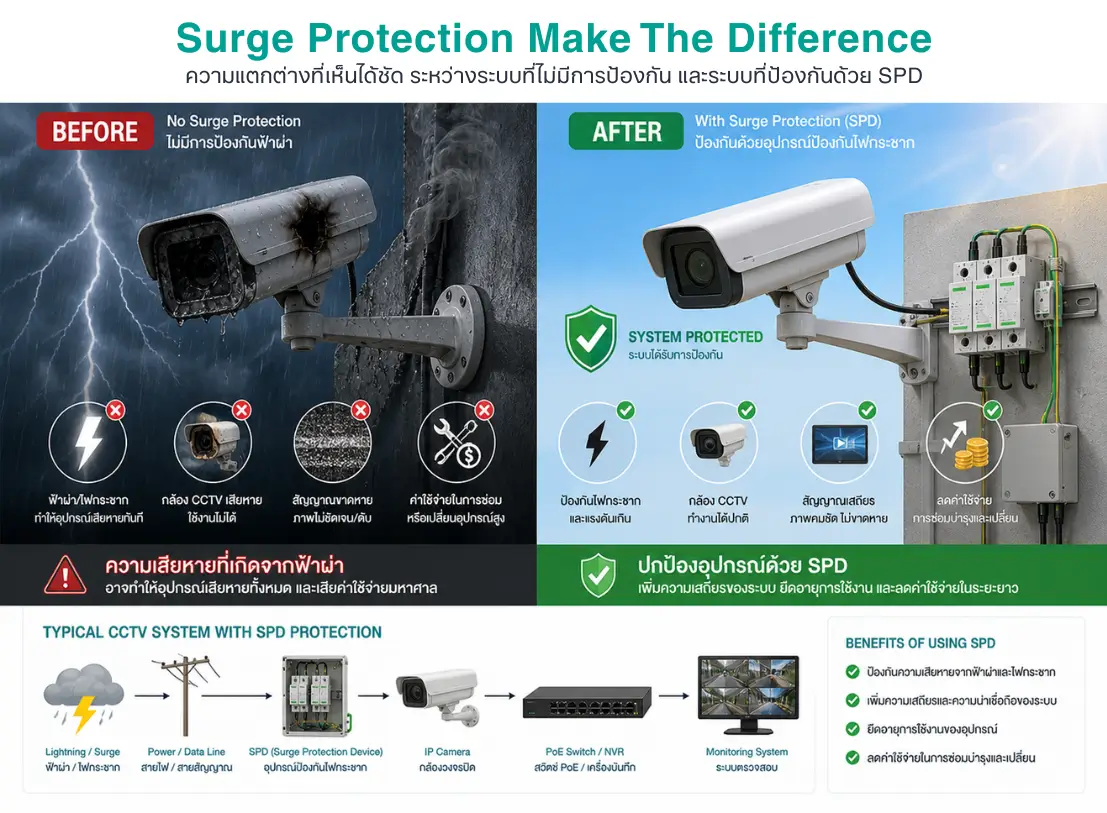 คู่มือเลือก Surge Protection (SPD) ครบทุกระบบ